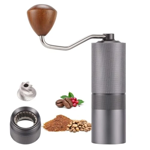 Minimalist Popsweet C38 Manual Coffee Grinder With Detachable Stainless Steel Tapered Outer Burrs Elegant