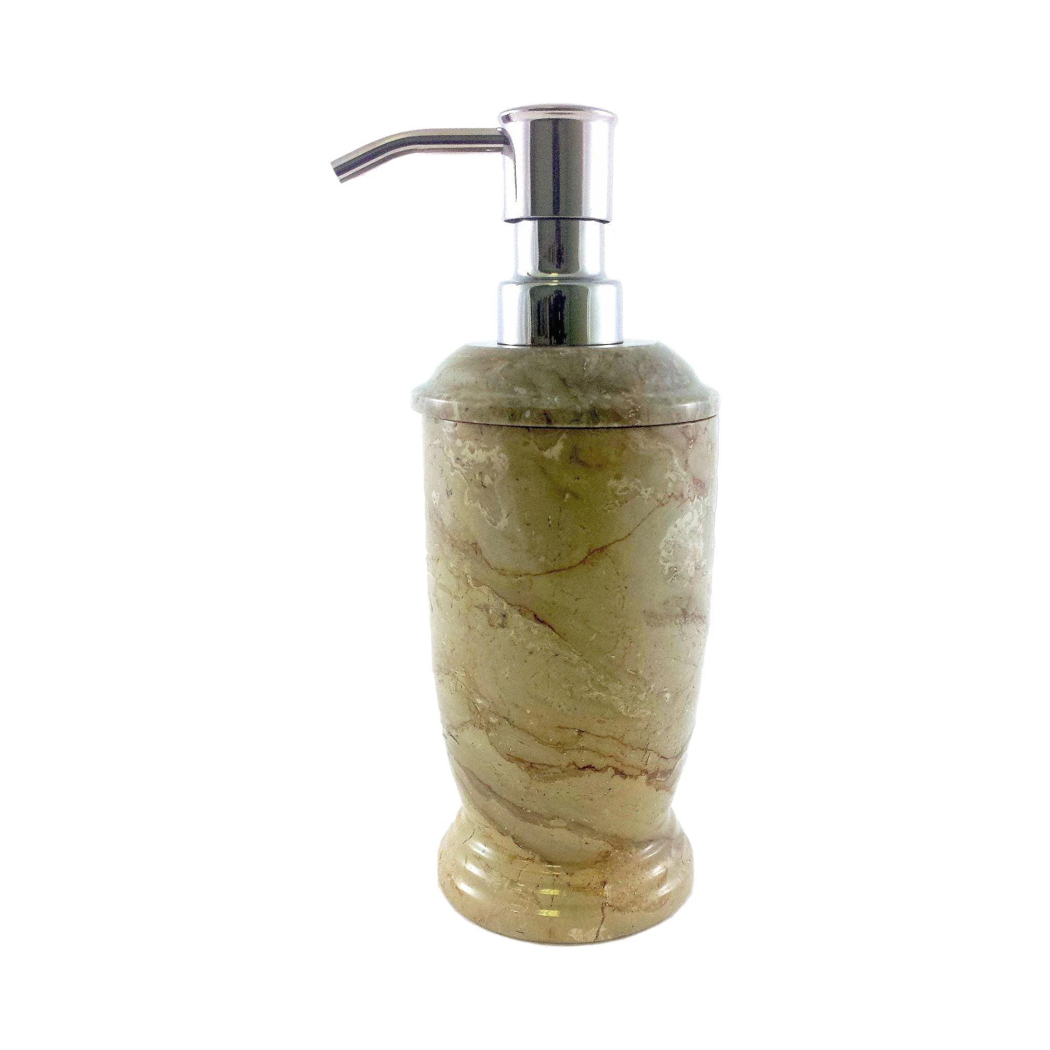 Safe Soap Lotion Dispenser of Sahara Beige Marble First-Class