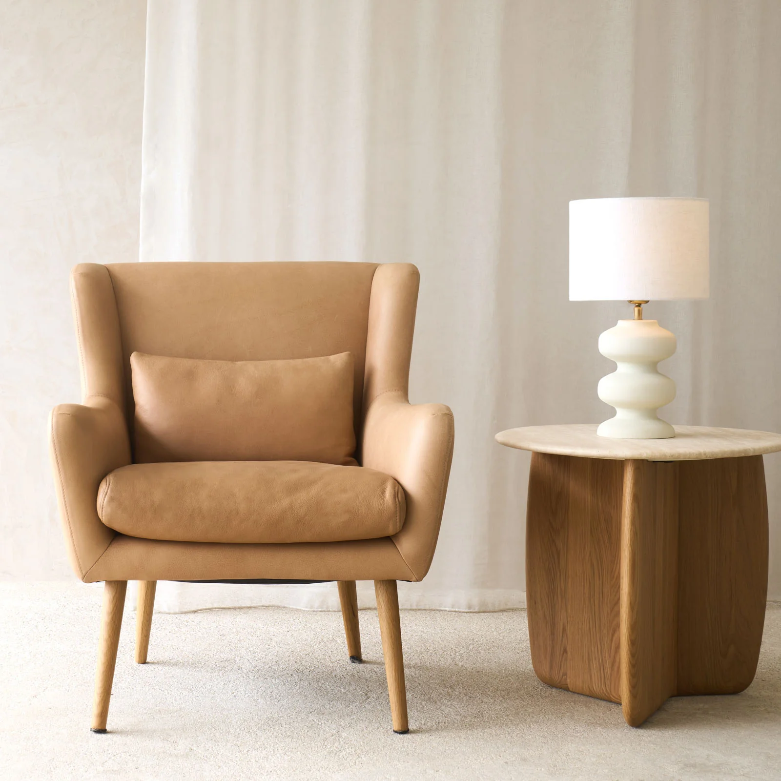 Practical Nelly Leather Armchair Canyon Classic