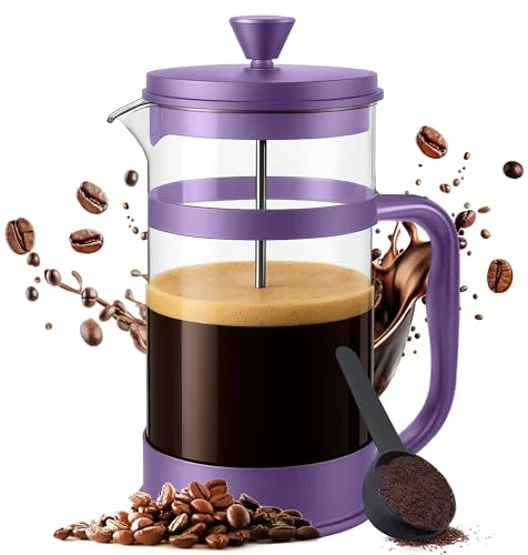 Solid 12 Ounce 0.35 Liter French Press Coffee Maker Safe