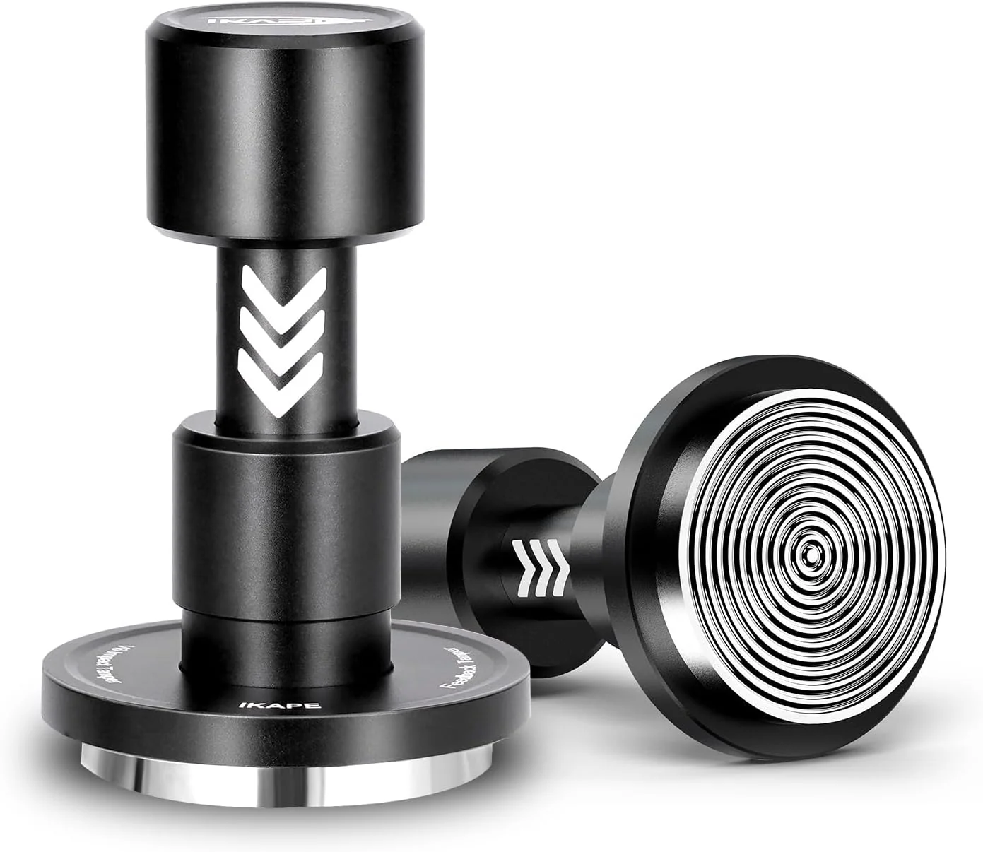 Breathable IKAPE 53.3MM V6 Impact Espresso Tamper with Sound Feedback 15lb 30lb Interchangeable Springs Espresso High Tamper with Triple-spring System Fits 54mm portafilters Casual