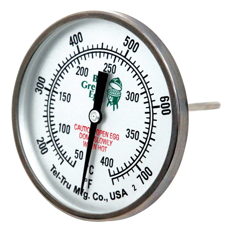 Healthy Big Green Egg External Temperature Gauge LARGE DIAL 3 Clean