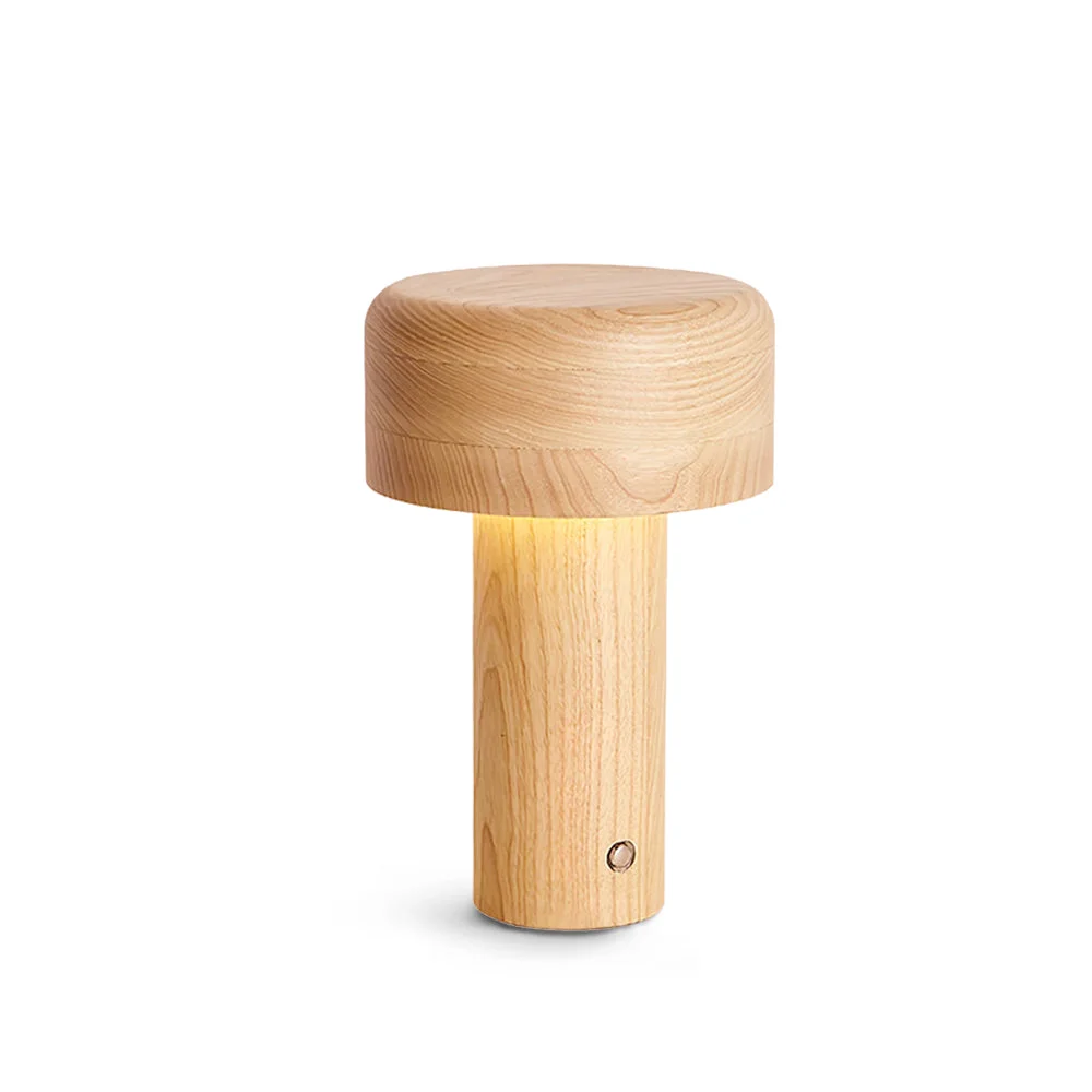 Efficient Wooden Tower Table Lamp Pure
