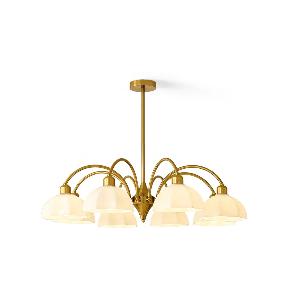 Fast Frosted Glass Bell Chandelier Professional