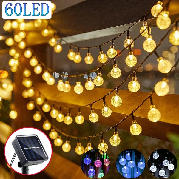 Breathable Solar LED Globe String Lights Comfortable