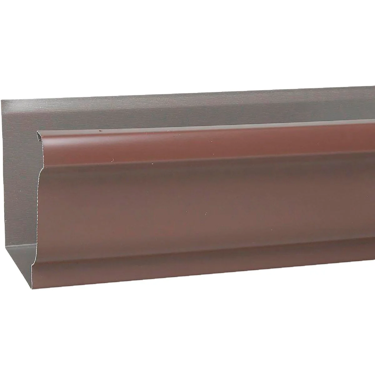 Superior Spectra Metals 5 In. x 10 Ft. K-Style Brown Standard Aluminum Gutter Trendy