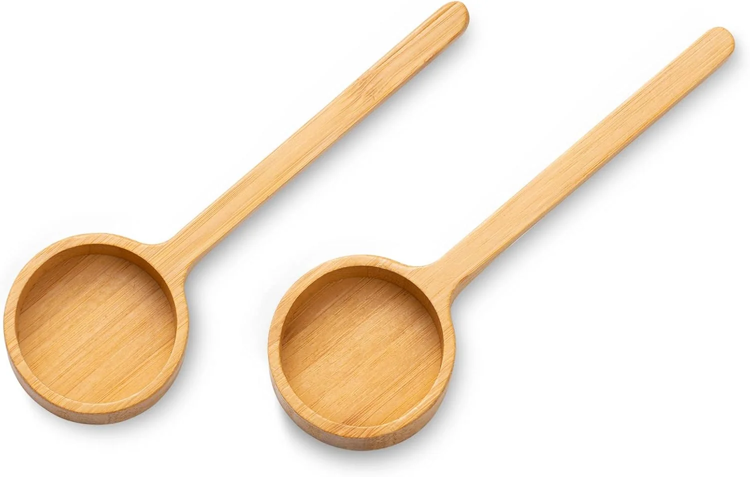 Sophisticated Wooden Coffee Scoop Measuring Scoop for Spices and Glass Jars with Bamboo Lids Versatile