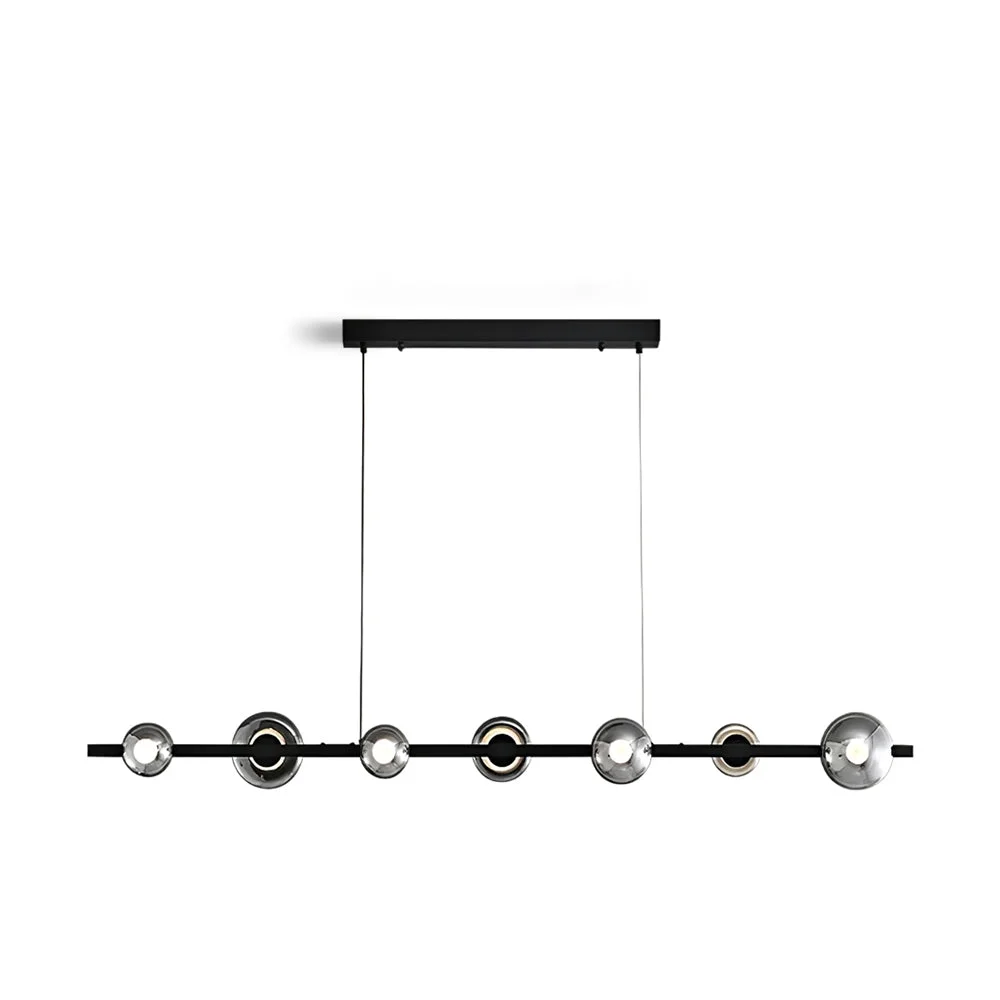 Smart Brass Bar Glass Chandelier Natural