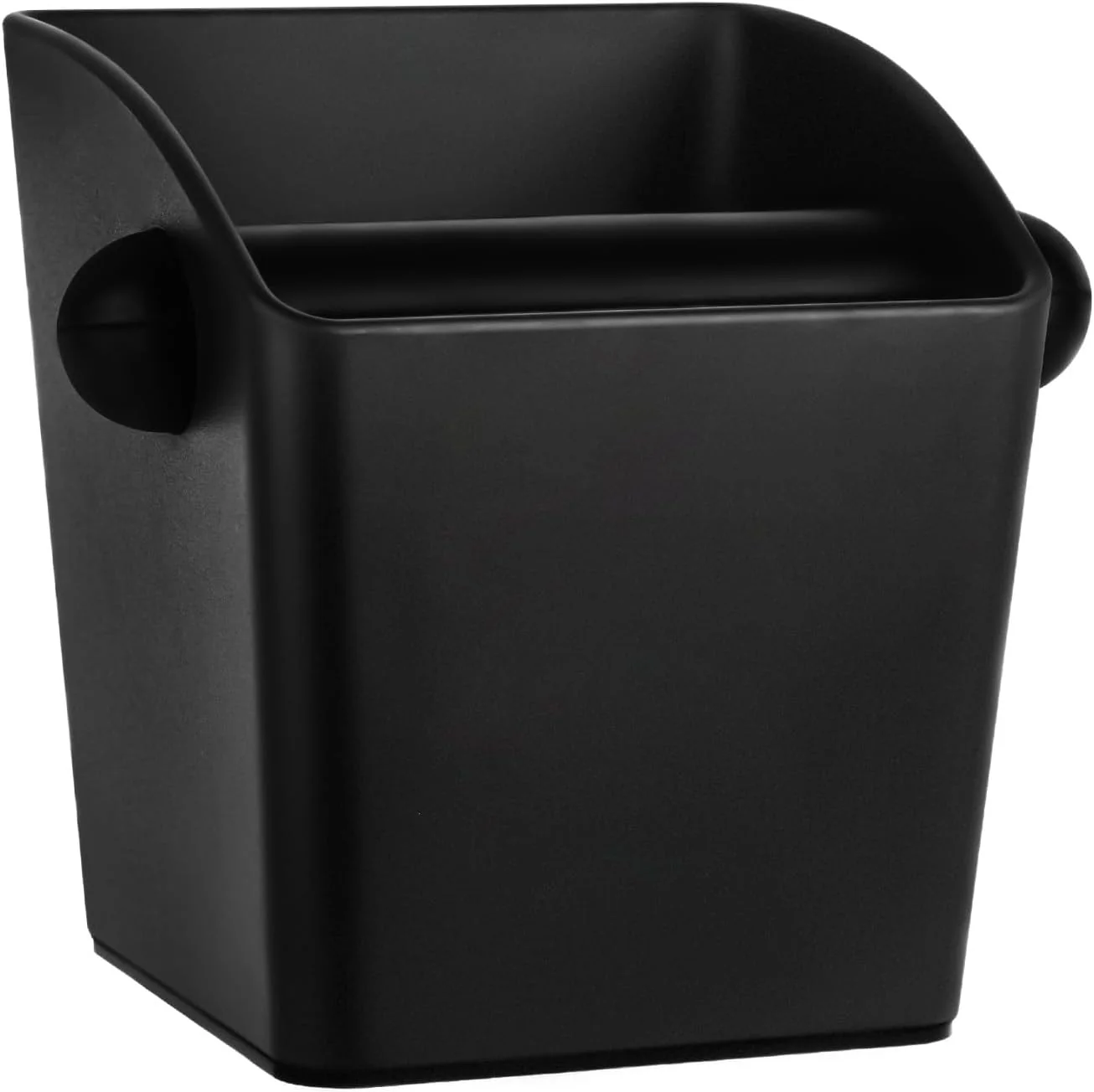 Healthy Knock Box Square High Sidewall Design Espresso Knock Box Shock-absorbent Knock Box Espresso with Removable Knock Bar and Non-Slip Base Espresso Fashionable