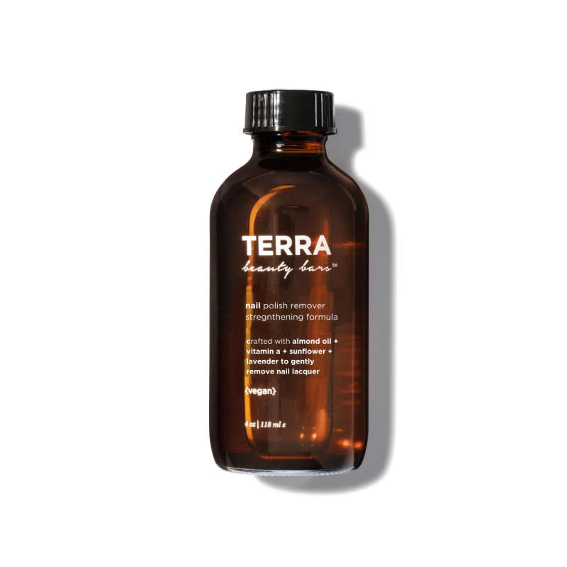 Professional Terra Beauty Bars Nail Polish Remover Strengthening Formula Natural