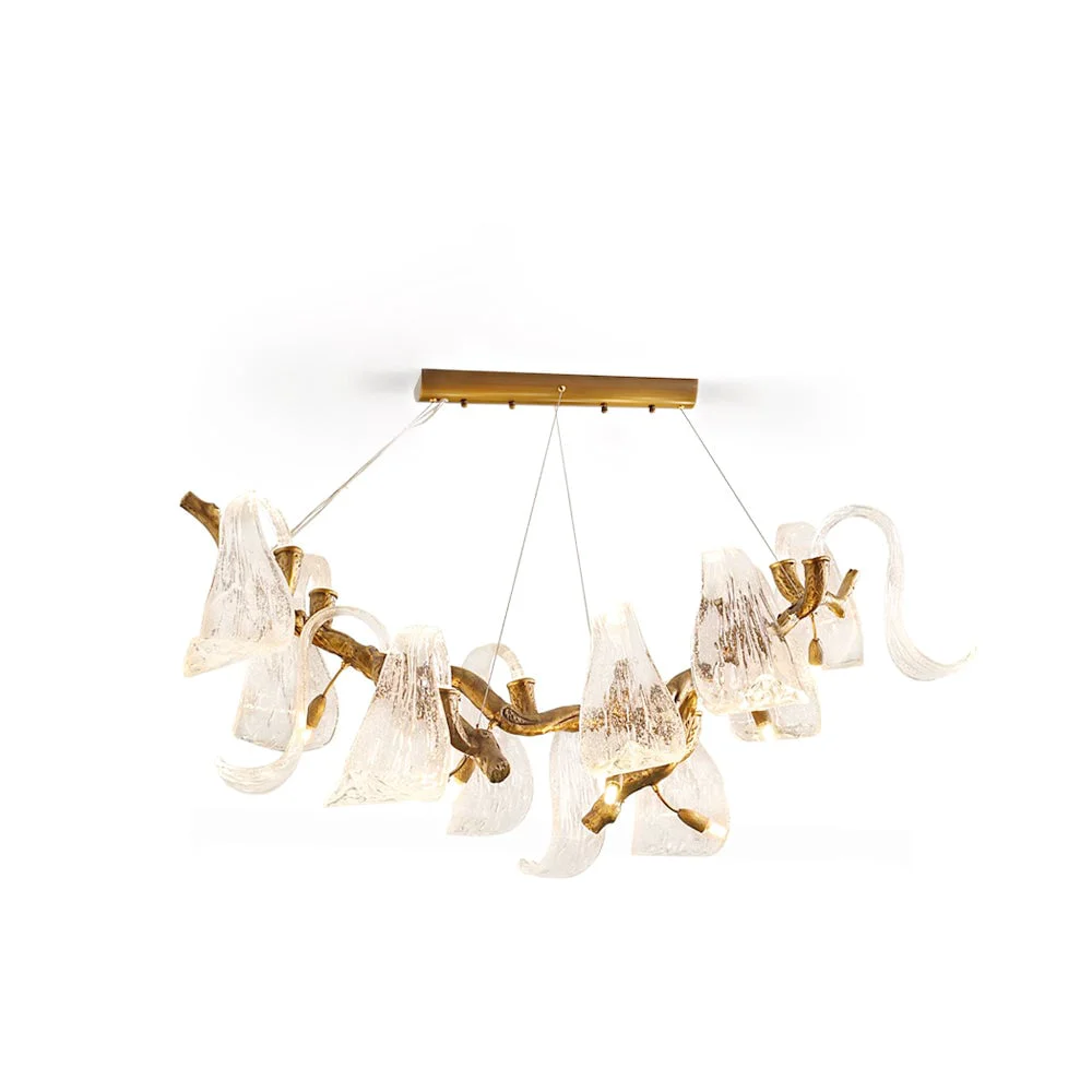 Smooth Icarus Wings Horizontal Chandelier Minimalist