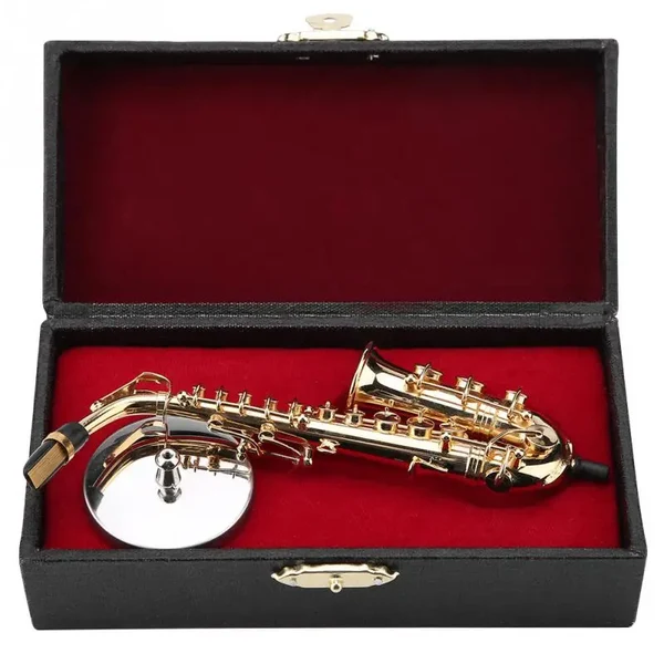 High-Quality Miniature Alto Saxophone Model Fine Crafted