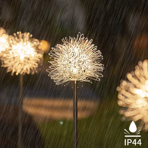 Environmentally Friendly LED Solar Dandelion Flower Ball Lights Refined