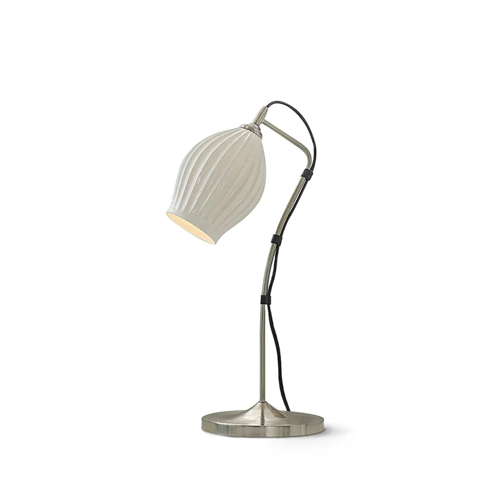 Excellent Ceramic Ribbed Table Lamp Modern