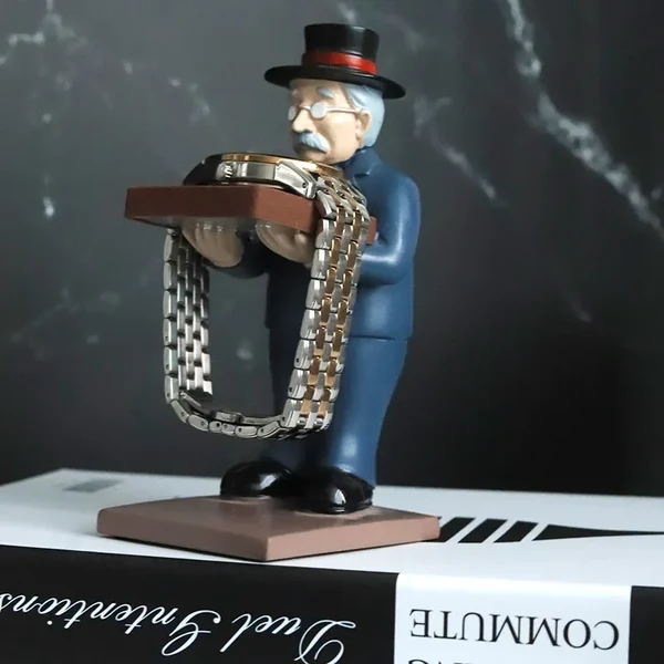 Powerful Creative Gentleman Watch Holder Stand Solid