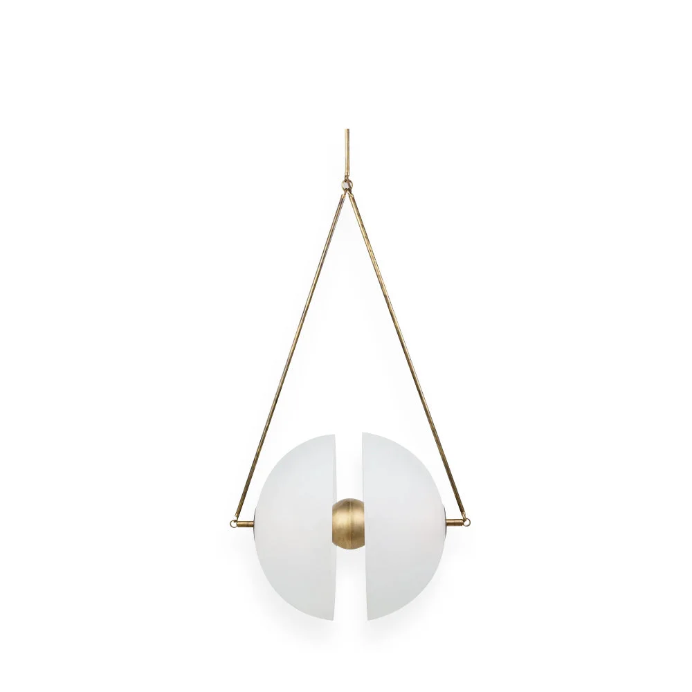 Stylish Oyster Glass Pendant Lamp Verified
