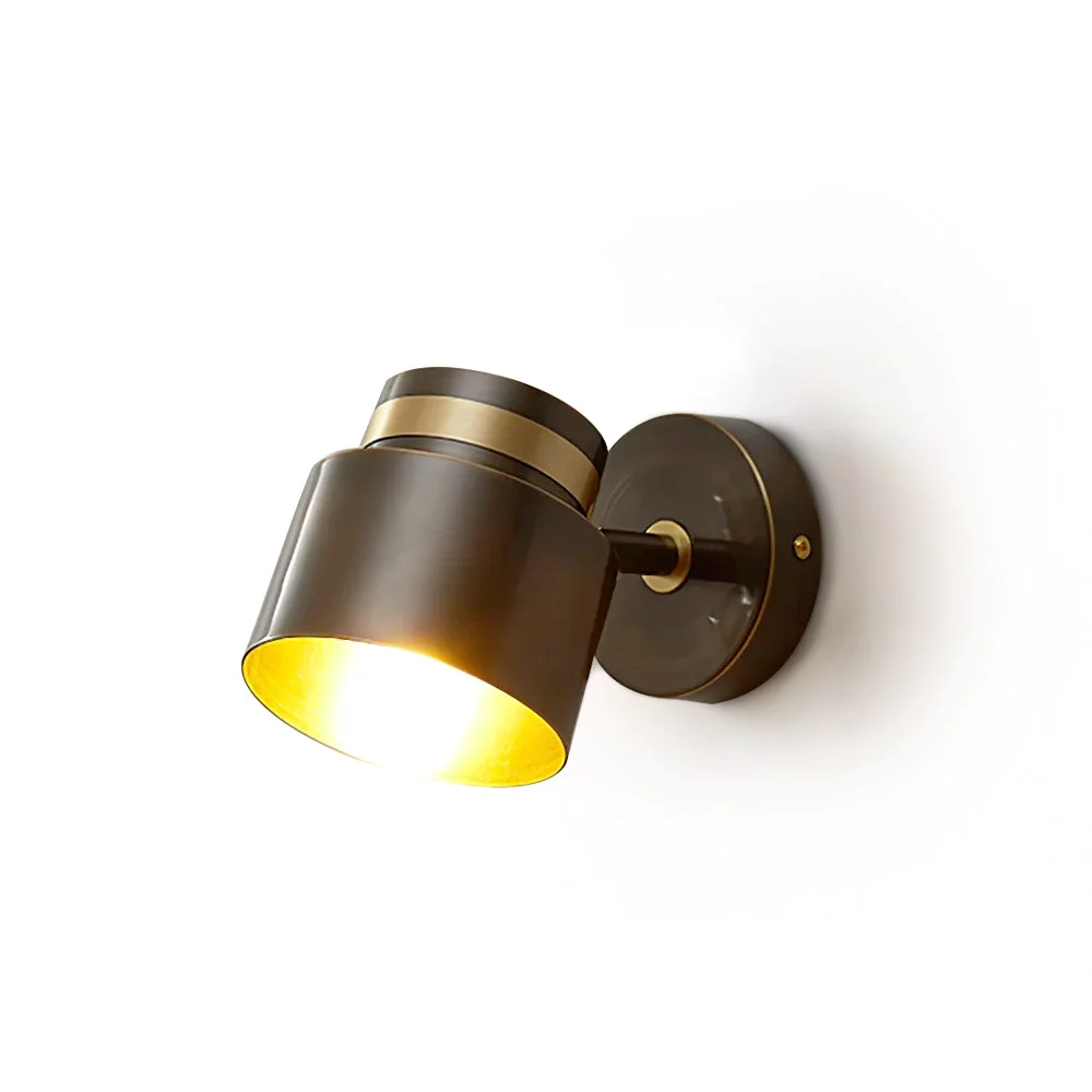 Fast Brass Cylinder Wall Lamp Crafted