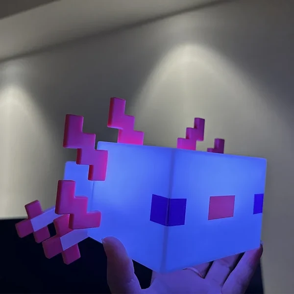 Responsible Pixelated Axolotl Lamp Exceptional