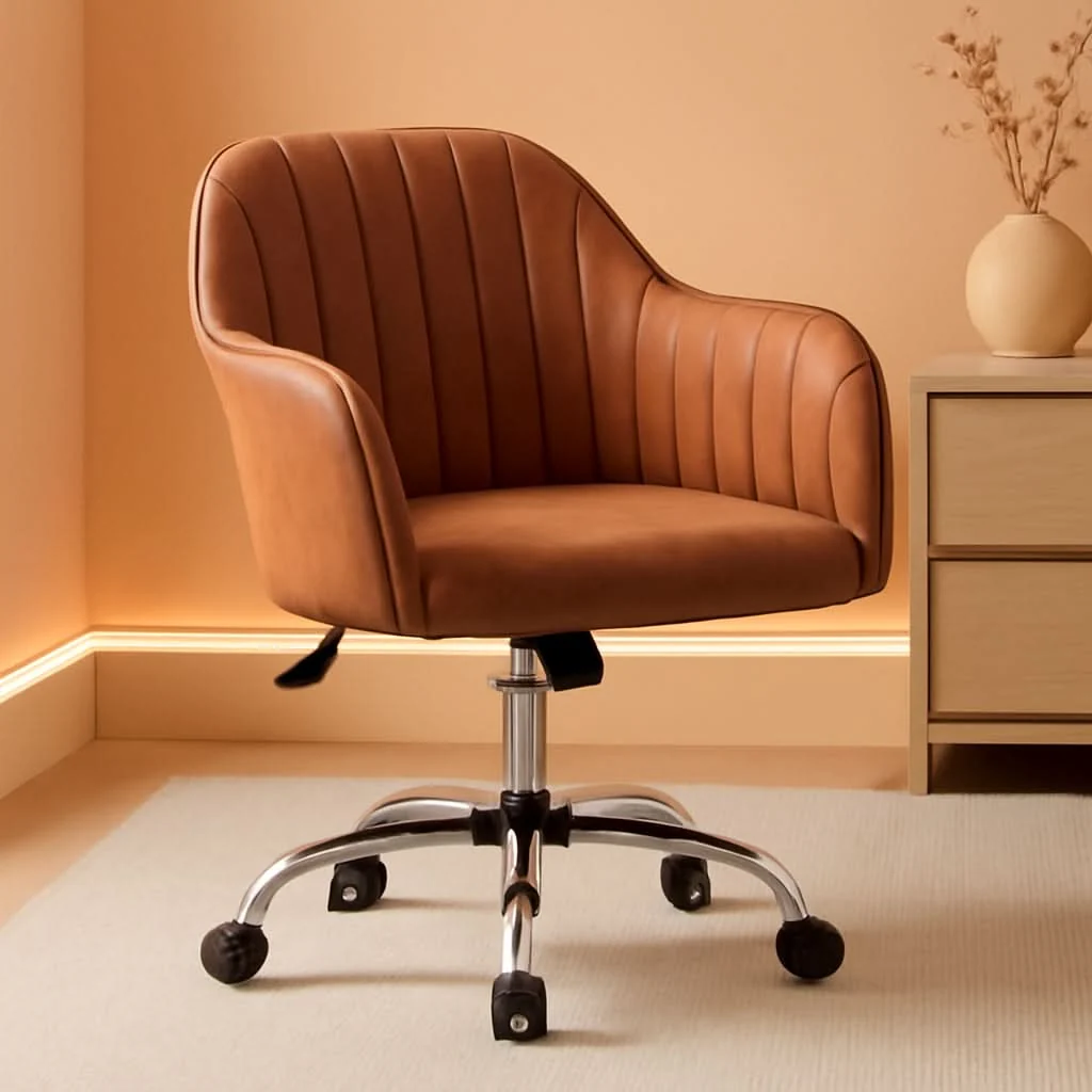 Artisan Height Adjustable Brown Ergonomic Office Desk Chair Responsible