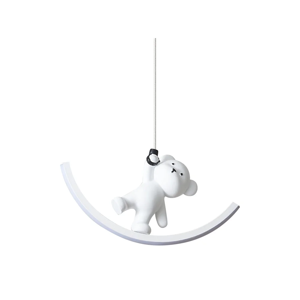 Healthy Bear Resin Pendant Lamp Durable
