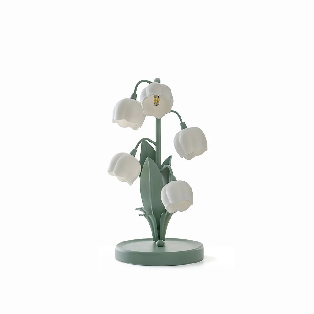 Exceptional Bell Orchid Table Lamp Solid