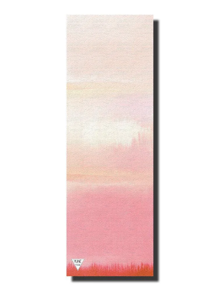 Exclusive Hecate Yoga Mat – 6 mm Extra Thick Non-Slip Eco-Friendly PER with Soft Pink Ombré UV-Printed Design Yune Yoga Authentic