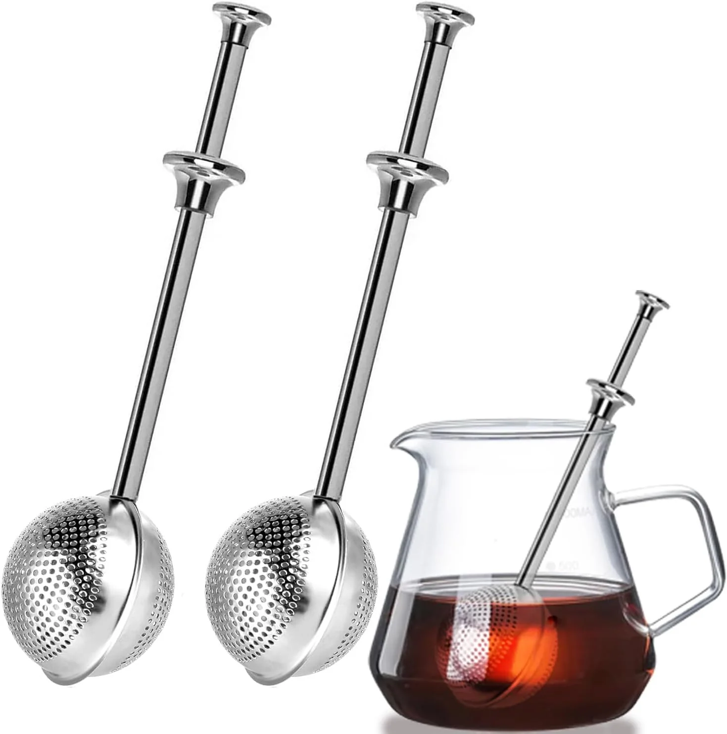 Innovative 2pack Tea Ball tea infuser for loose leaf tea tea strainers for loose tea stainless steel tea strainer loose leaf tea steeper easy clean Specialty
