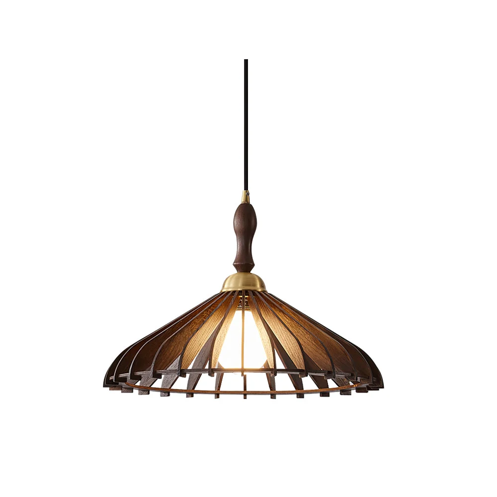 Stylish Umbrella Wood Pendant Lamp Specialty