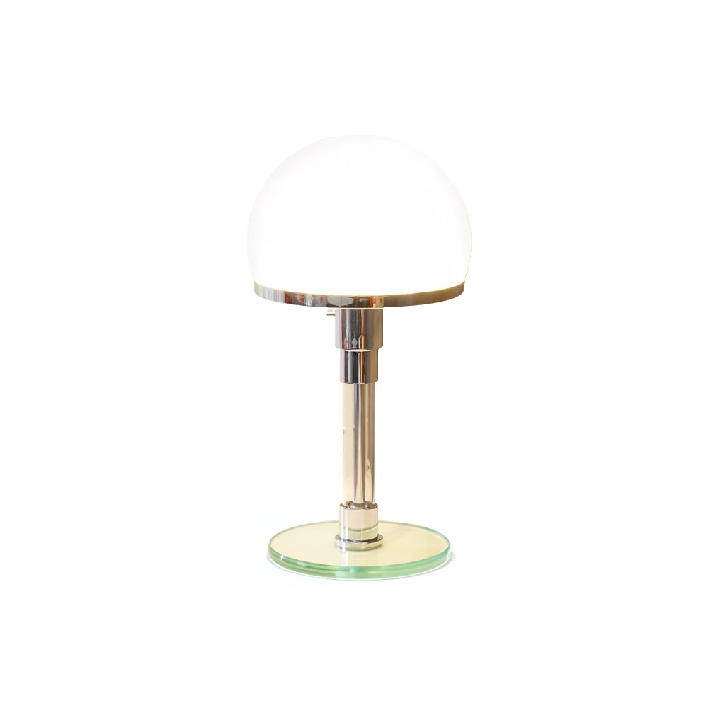 Top-Quality Hemispherical Chrome Table Lamp Luxury