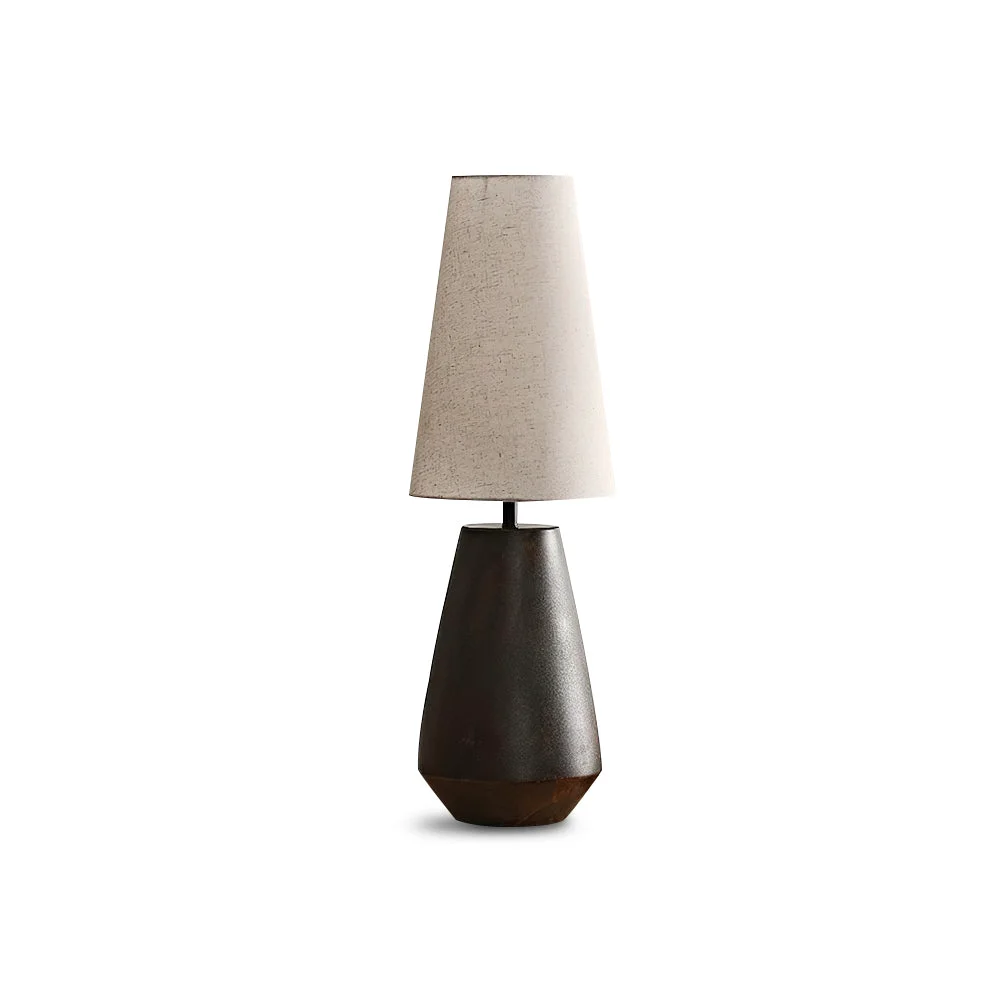 Natural Ceramic Tapered Table Lamp Excellent