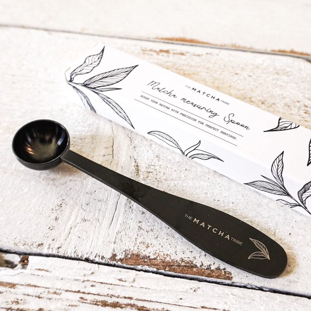 Crafted Black Matte Stainless Steel 1 gram Matcha Measuring Spoon 1 2 teaspoon . Scoop your Matcha with Precision for Matcha Lattes. Convenient