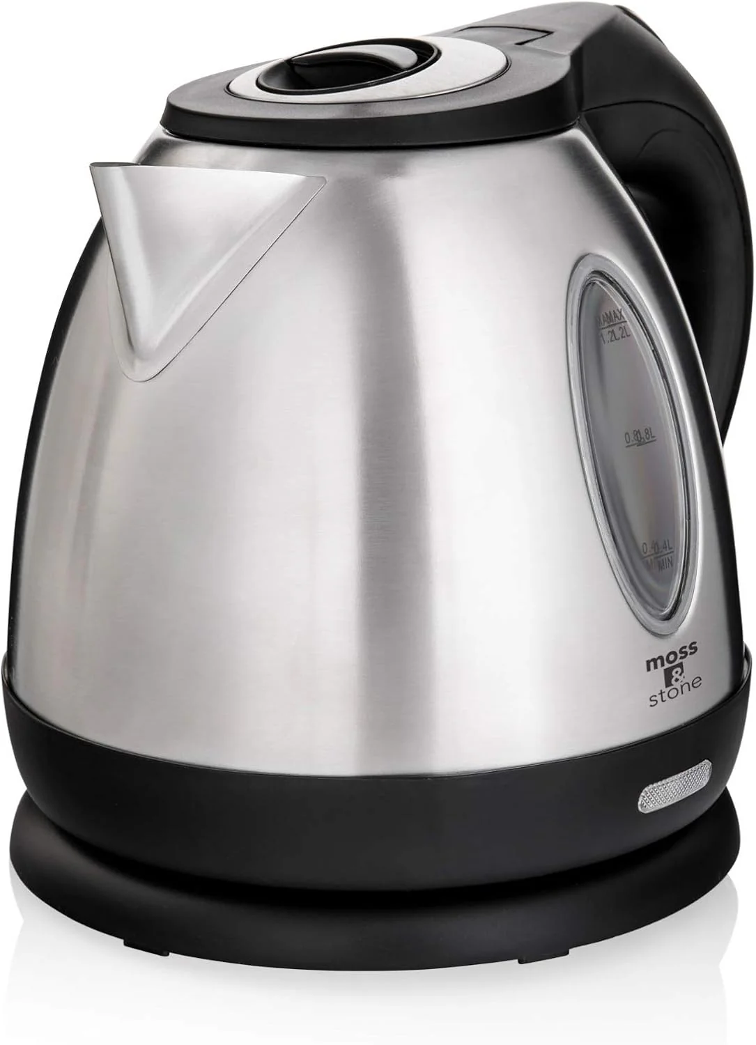 Dependable Moss Stone 1.2L Stainless Steel Small Electric Kettle Cordless 1500w Fast Boiling Pot Prestigious