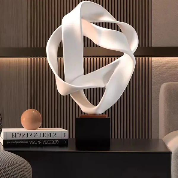 Elite Modern Abstract Geometric Sculpture Classic