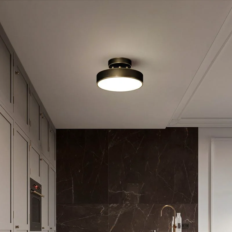 Soft Nordic Industrial Simple Round LED Ceiling Light Fast
