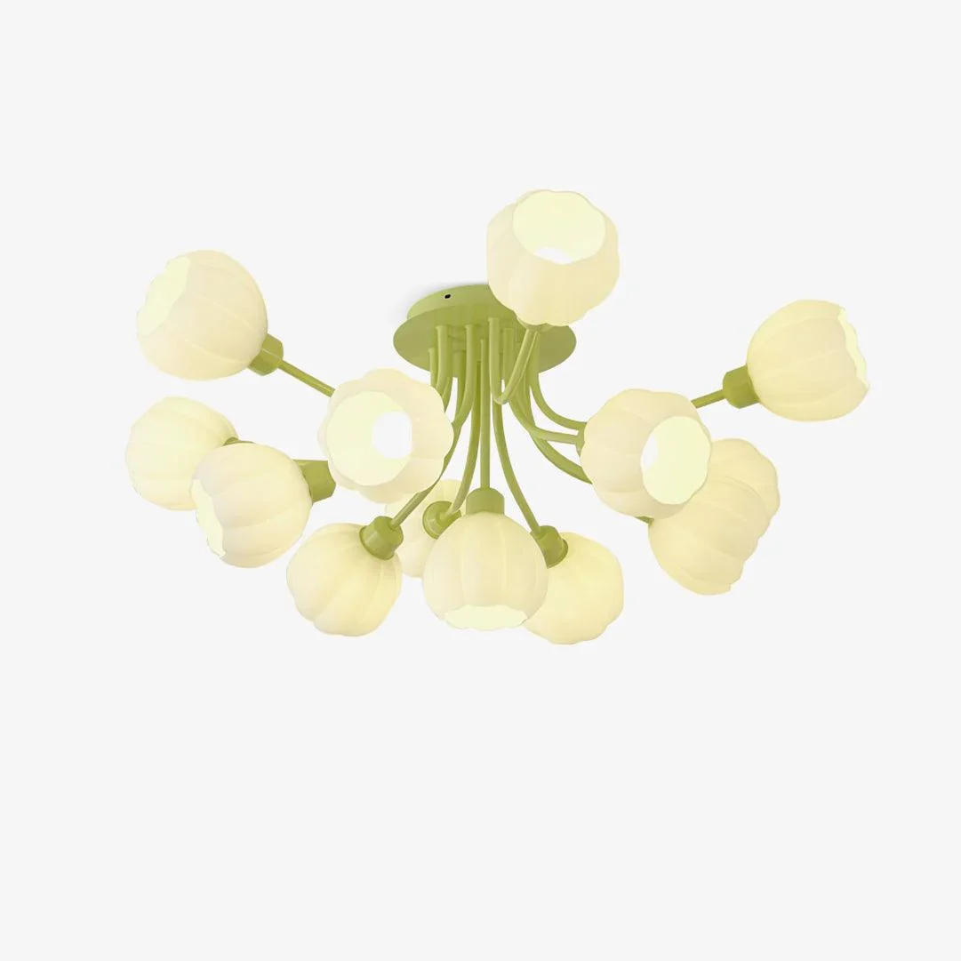 Superior Pumpkin Matcha Ceiling Lamp Prestigious