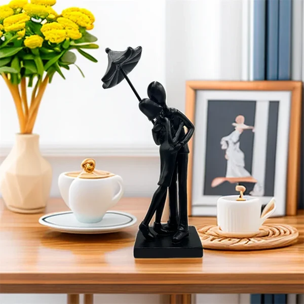 Organic Lovers Embracing Resin Sculpture Carefully Designed
