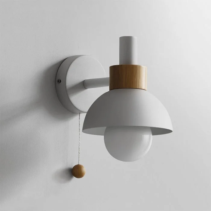 Superior Minimalist Colorful Single Head Wall Sconce Safe