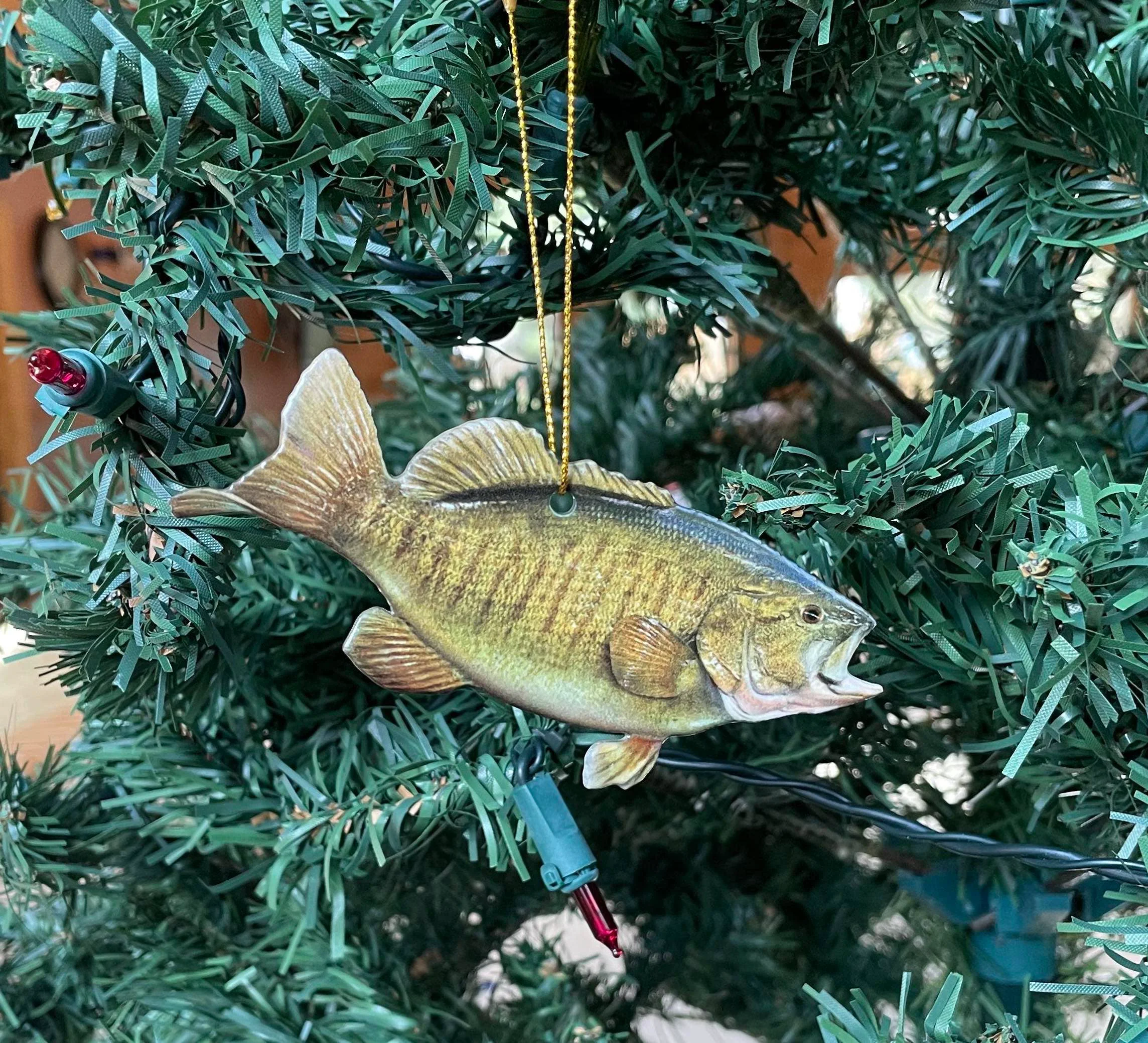 Responsible Smallmouth Bass Fish Ornament Christmas Fish Ornament Safe