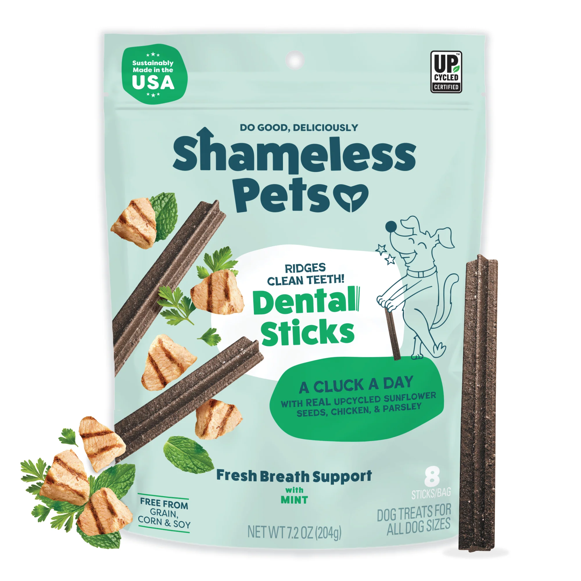 Elite Shameless Pets A Cluck A Day Probiotic Dental Stick Excellent