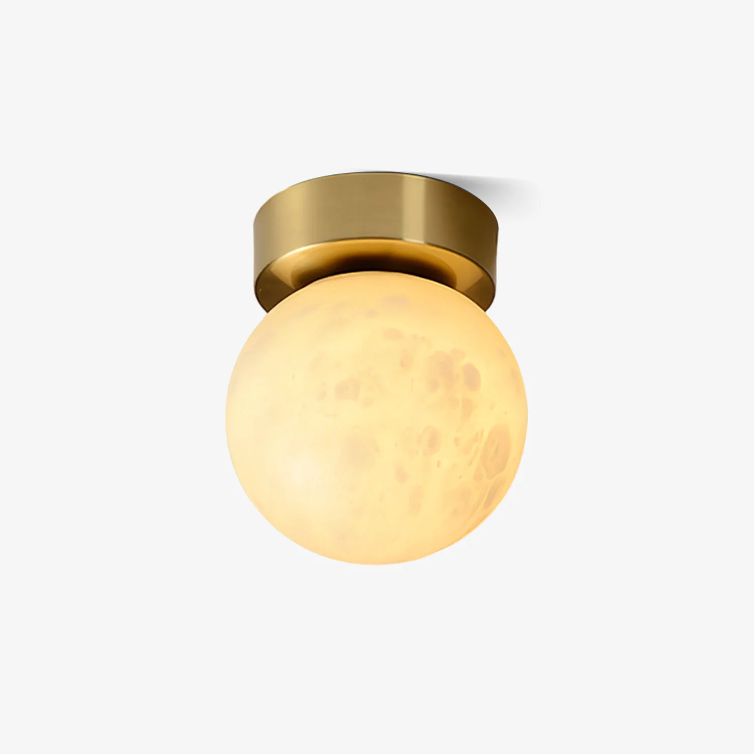Dependable Moon Alabaster Ceiling Light Recyclable