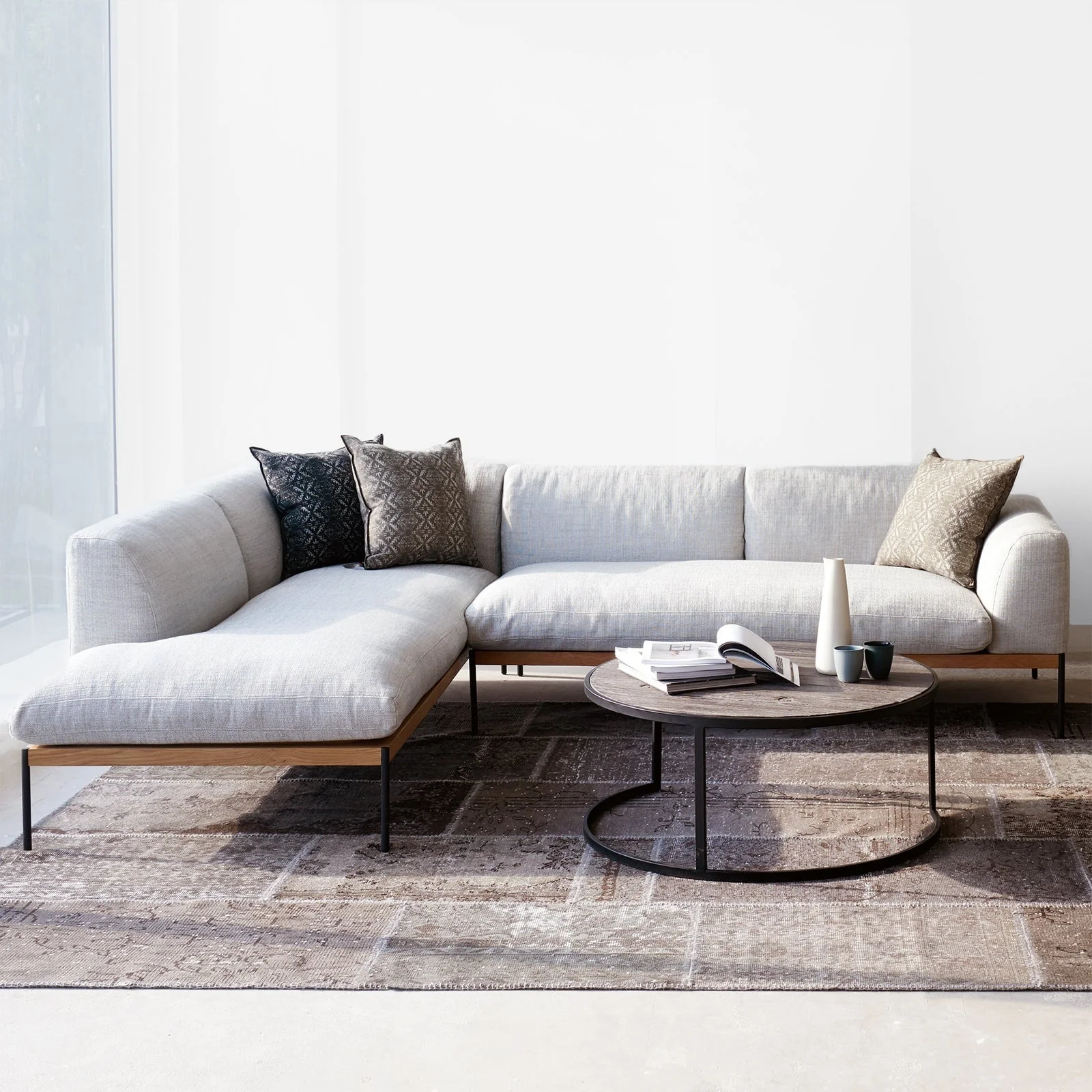 Elegant Department Fabric Corner Sofa LHC – Coast 276cm User-Friendly
