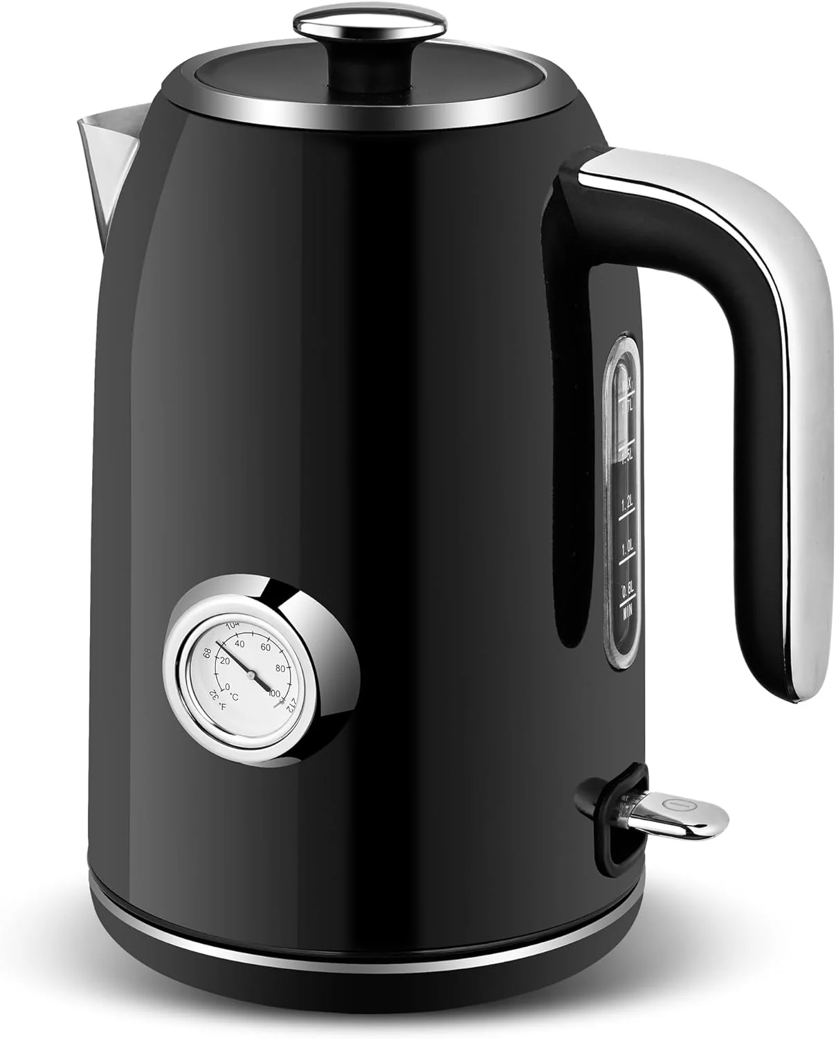 Recyclable Pukomc Electric Kettle 1.7L Stainless Steel Tea Kettle with Temperature Gauge 1500W Water Boiler with LED Light BPA- Sophisticated