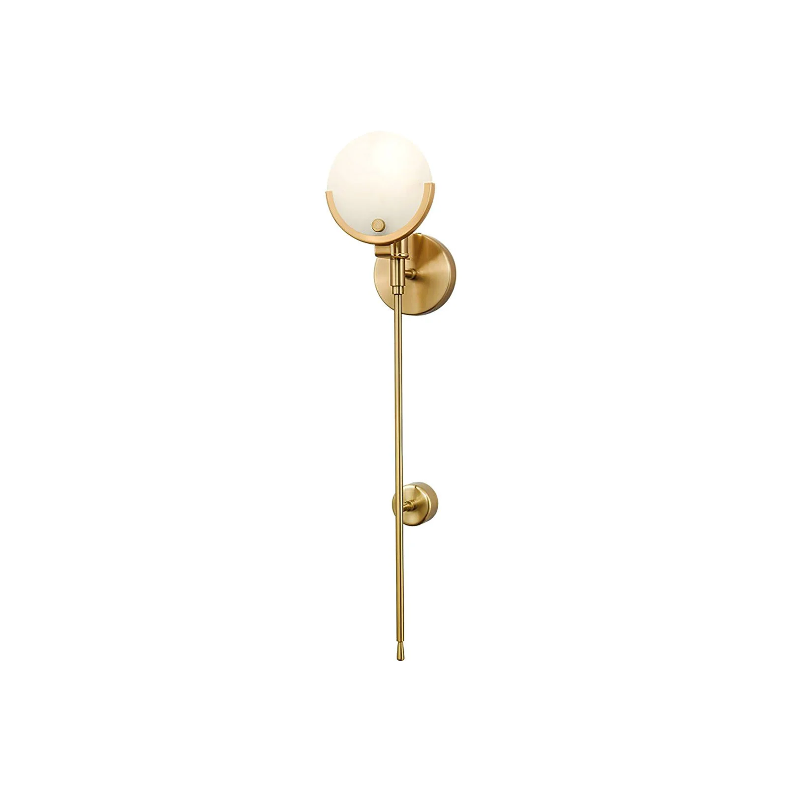 Soft Universal Ava Brass Wall Light Effective