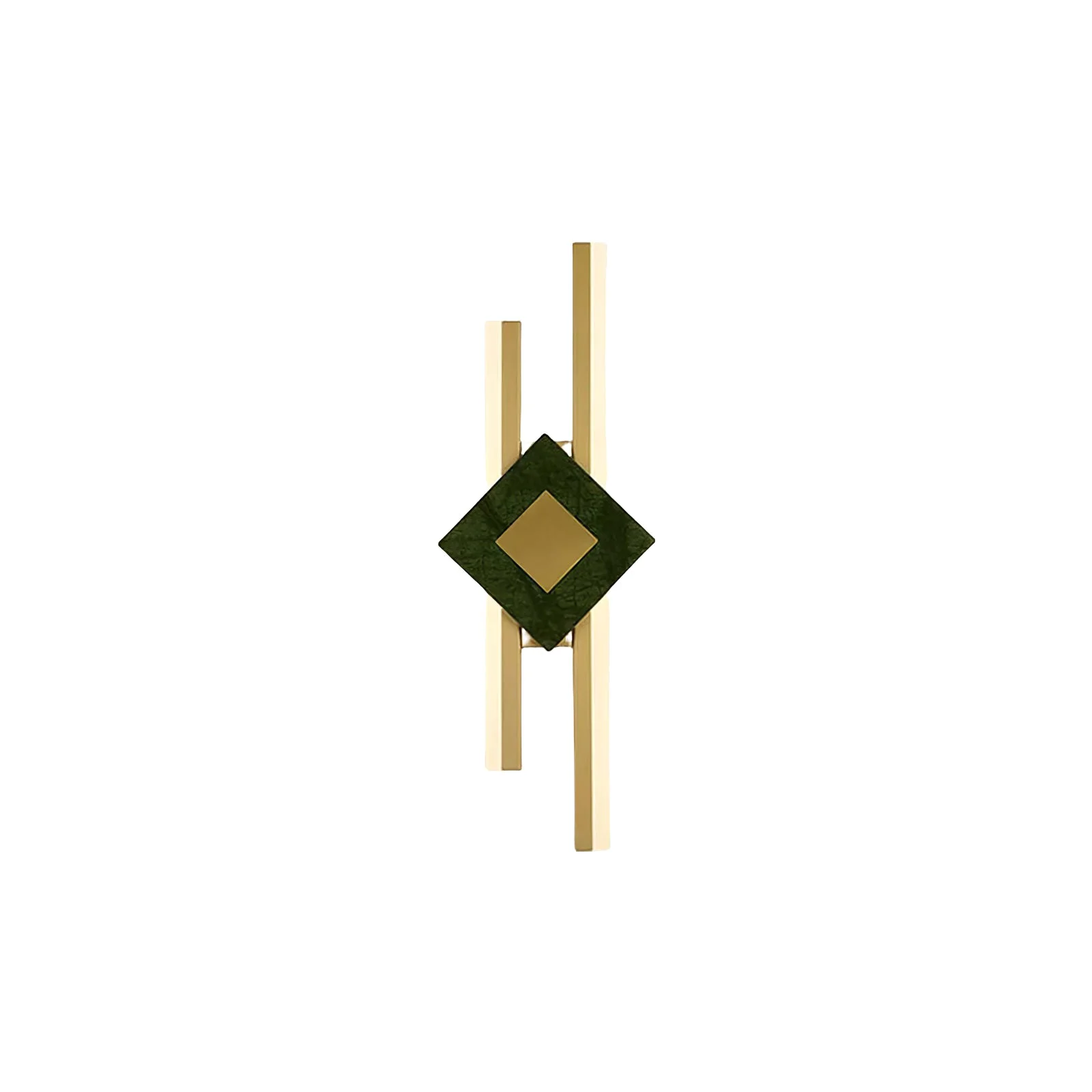 Healthy Green Marble Square LED Wall Light Quality