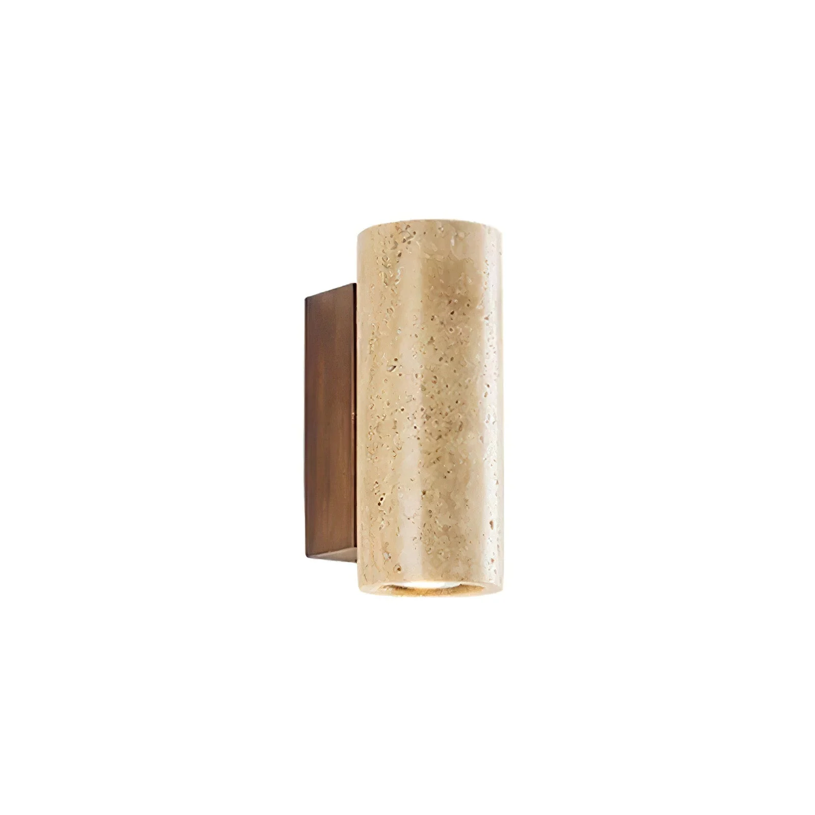 Fast Travertine Cylinder Wall Lamp Proven