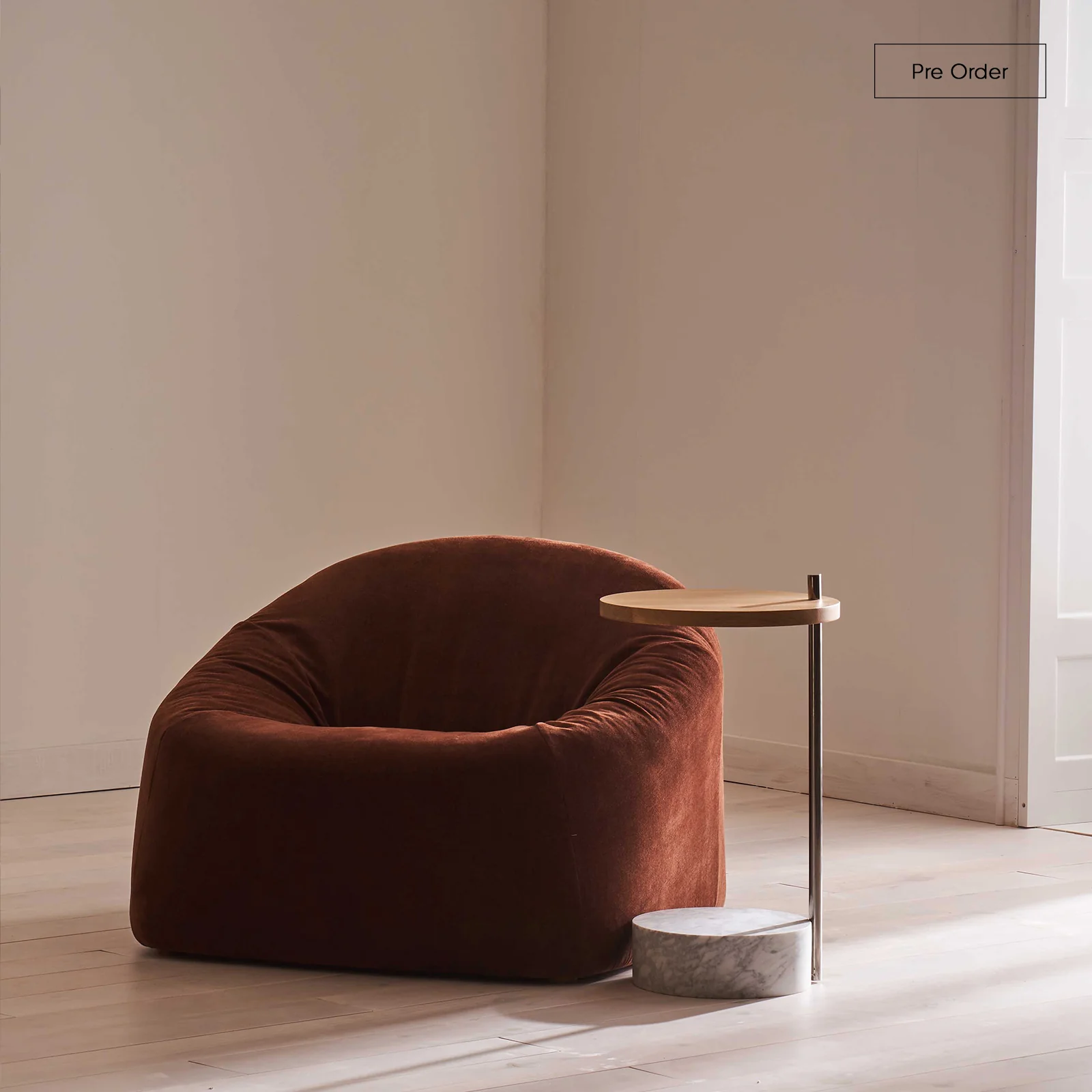 Innovative Arbor Armchair Bespoke Fabric Leather 95cm Official