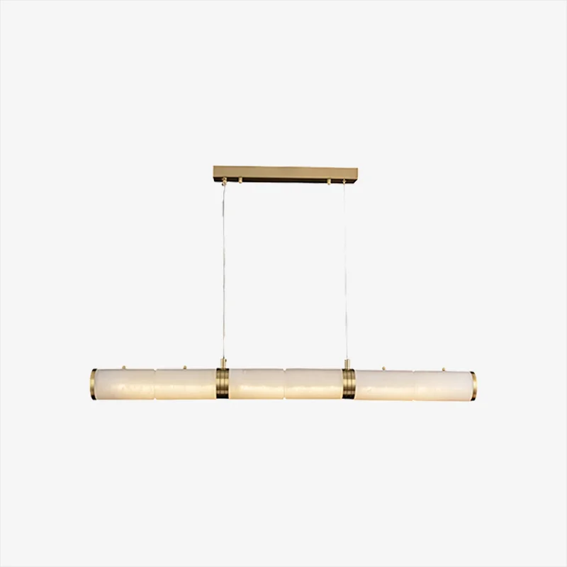 Selected Alabaster Column Linear Chandelier Smart