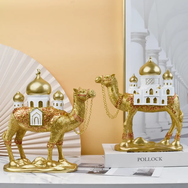 Next-Generation Decorative Camel Figurine with Dome Palace Responsible