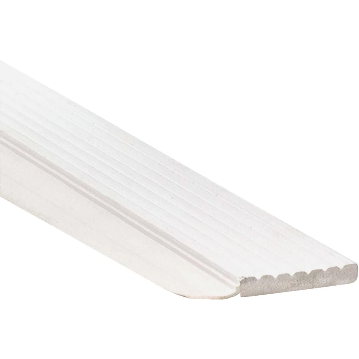 Consistent M-D 2 In. x 7 Ft. White Vinyl Top and Side Garage Door Stop Crafted