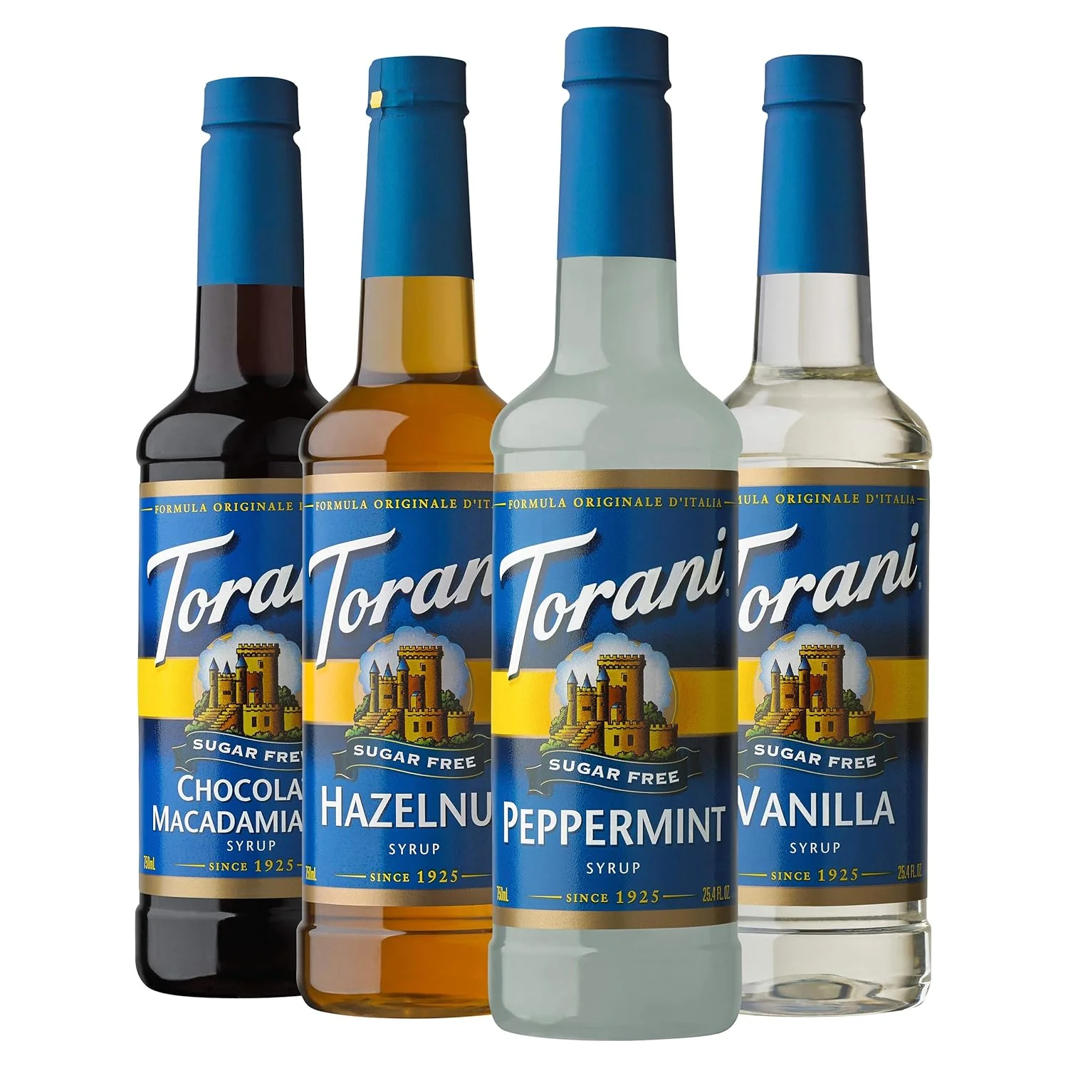 Classic Torani Sugar Syrup Holiday Variety Pack 25.4 Ounce Pack of 4 Traditional